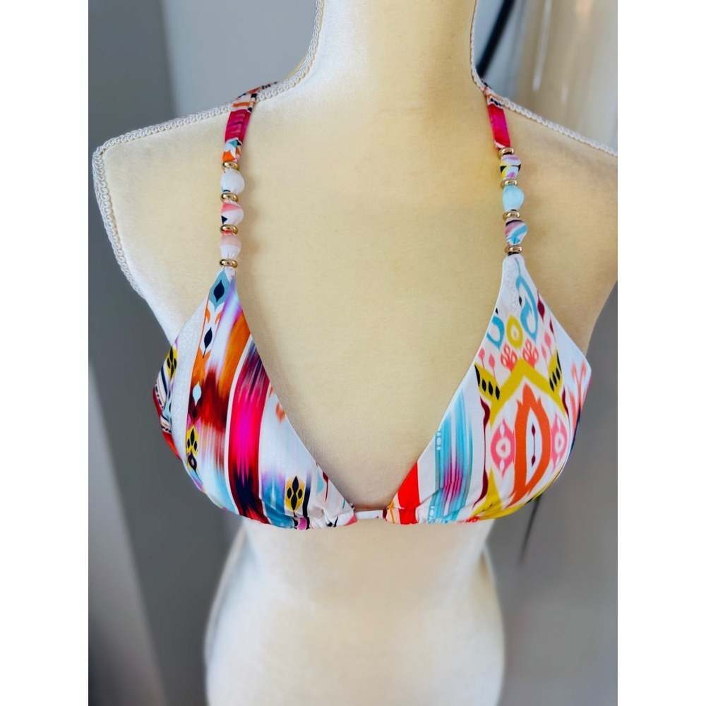 La Blanca Desert‎ Dream Triangle Bikini Top, Luxurious Beach Top, Size 8, NWT